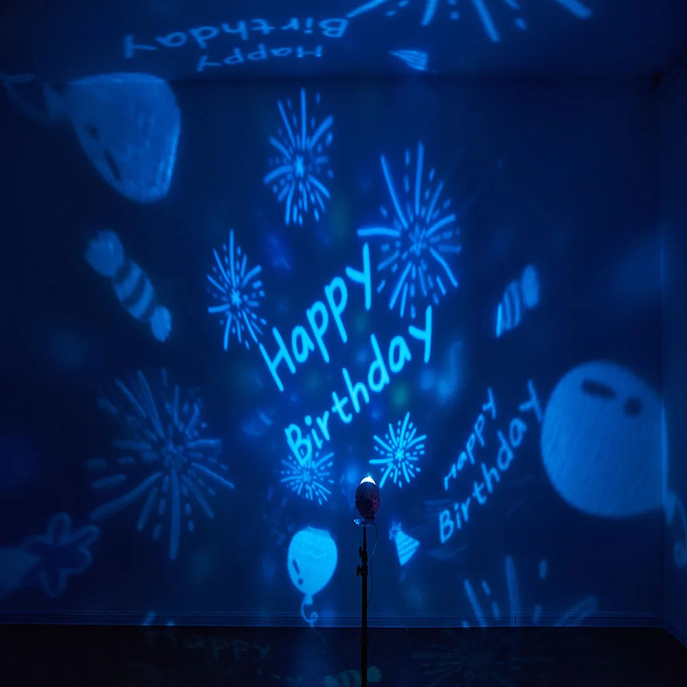 1pc Fantasy Projection Light,3 Color mode,6 Sets Patterns,Stars,Ocean,USB Rechargeable,For Bedroom Party Decor,Perfect Gift - Beauty