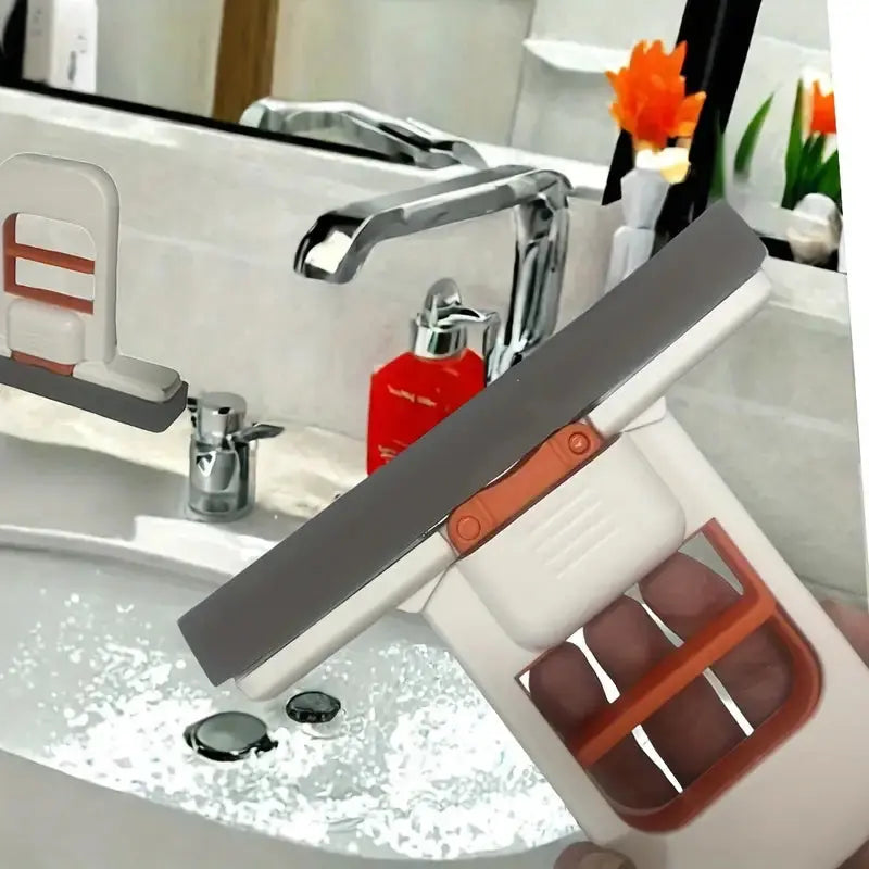 Mini vadrouille multifonctionnelle rétractable, humide et sec, pour cuisine, salle de bain, voiture, plastique Durable, compacte et outil de nettoyage domestique Beauty